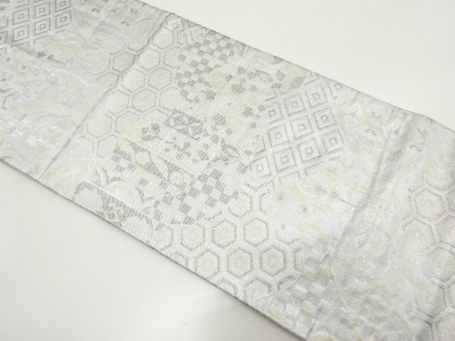 JAPANESE KIMONO / FUKURO OBI / SAGANISHIKI / WOVEN FLOWER